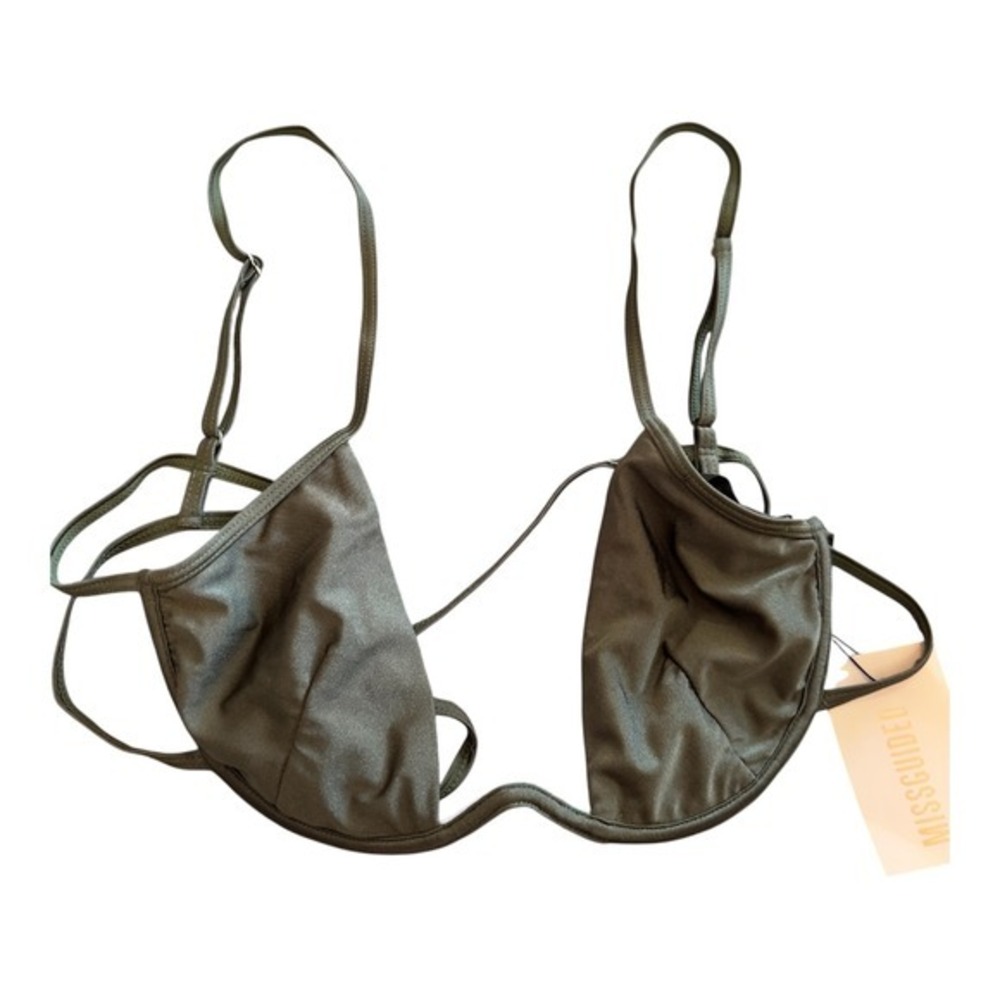 Missguided Women‎ Olive Green Underwired Bikini Top Size US 12 NWT WXL4235383